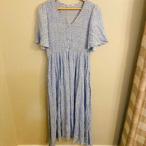 Womens Sky Blue, flowy dress